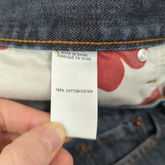 Lucky Brand‎ 181 Relaxed Straight Leg Jeans Dark Wash Men's Size 34 Short Rigid - Picture 8 of 10